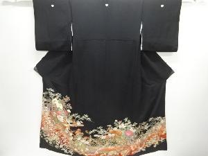 花車模様刺繍留袖(比翼付き)